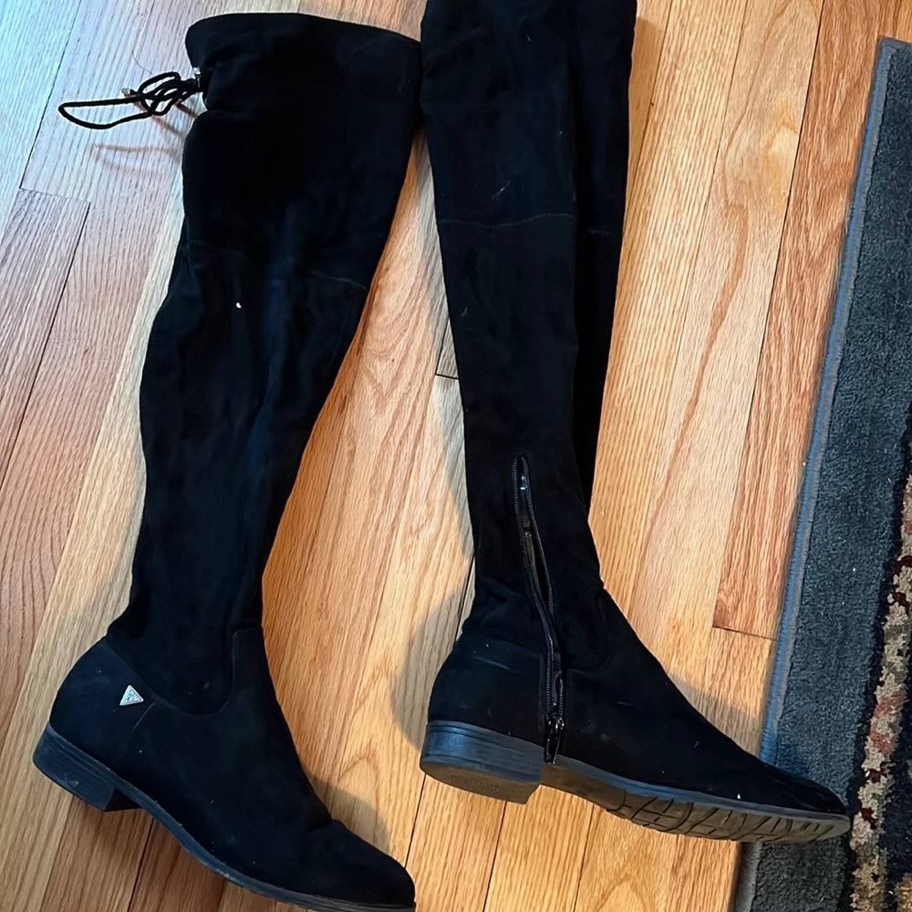 Guess suede high knee boots
